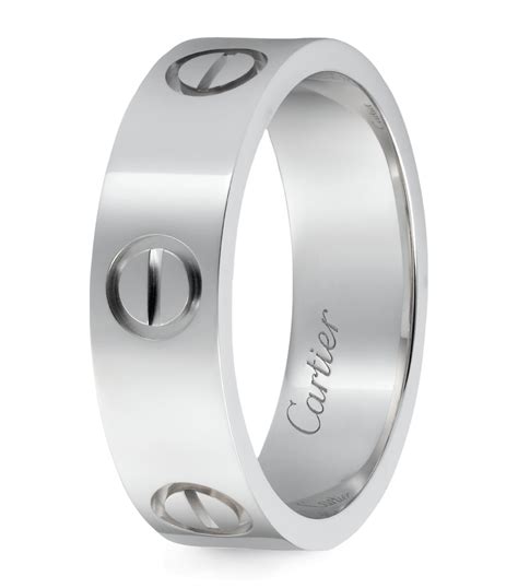 cartier platinum love ring|cartier love ring price list.